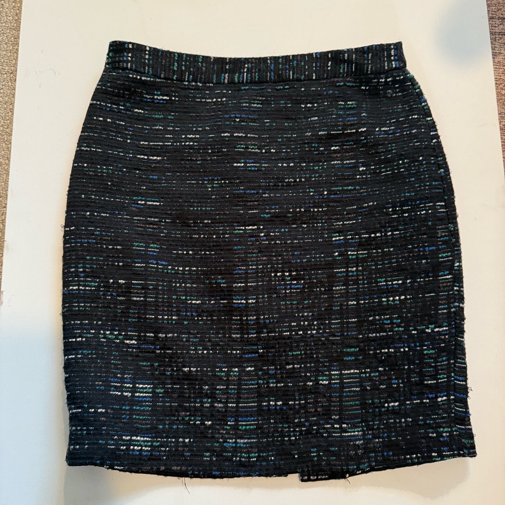 Loft Elegant Black and Blue Women's Skirt